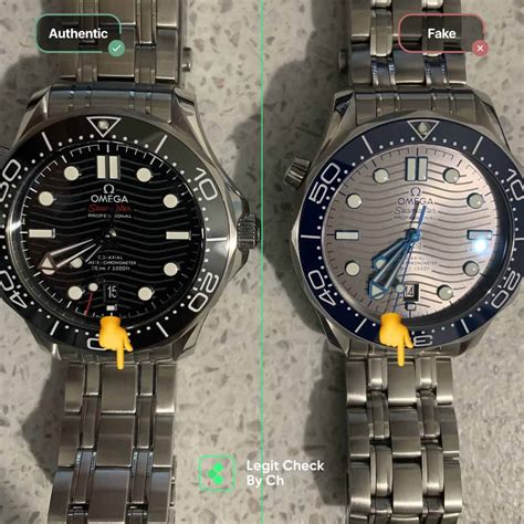 how to spot fake omega seamaster|omega seamaster watch valve.